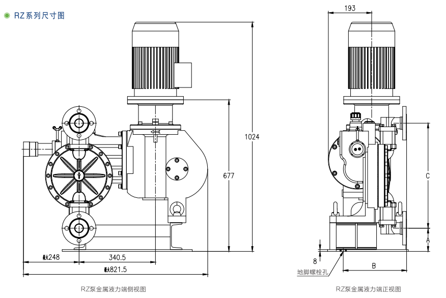 RZ系列液壓隔膜計(jì)量泵